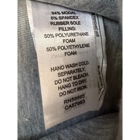 New NORDSTROM Women's Gray Heather Slide Slippers Size XL - Picture 3 of 4